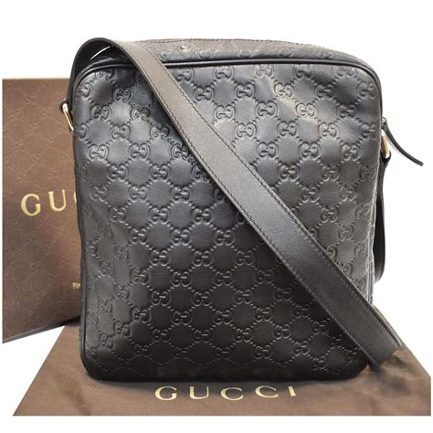 guccissima leather messenger